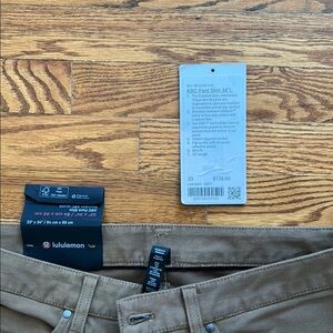 Lululemon Athletica ABC slim Pants 33L